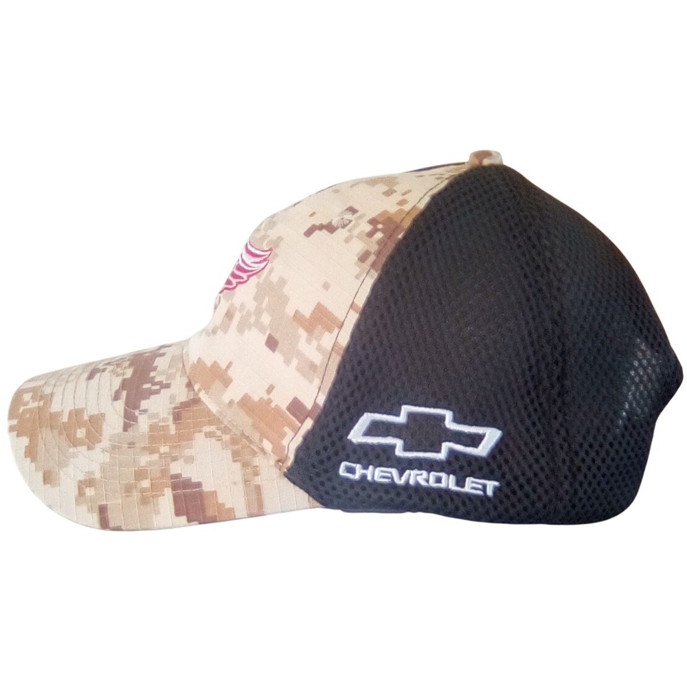 Detroit Red Wings Chevrolet NASCAR Chase Authentics Camo Trucker Hat Cap - Picture 2 of 6